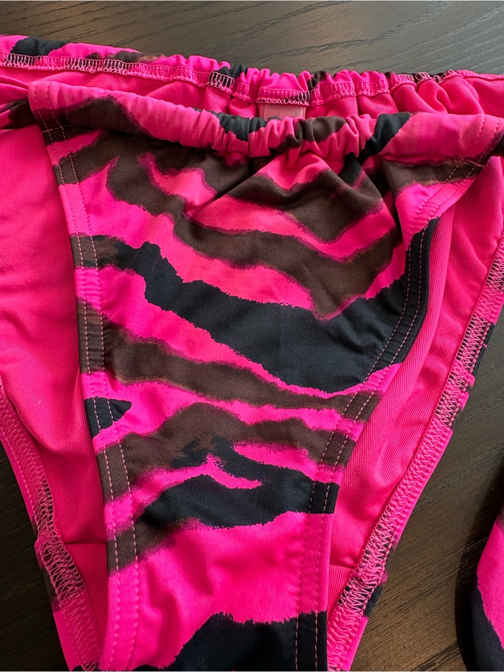 Victoria's Secret Bright Hot Pink Bikini Bottom w Side Tie - Picture 4 of 5